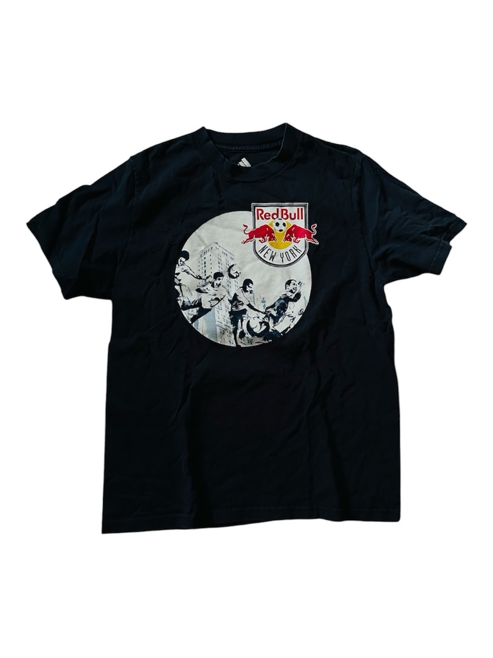 adidas Black Short-Sleeve Graphic Baby-Tee with Red Accents